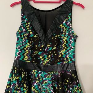 Bebe peplum back zip top